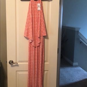 Orange maxi dress